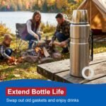 Replacement Silicone Gaskets Compatible with THERMOS Stainless King Vacuum-Insulated Bottle, 40 Ounce, 4-Pack Food Grade Leak-Proof Seals - Image 4