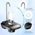 Electric Water Dispenser Pump | Low Noise Tech - Auto USB Charging & Leak-Proof Portable for 3-5Gallon Jugs | Home, Office, Kitchen, Travel & Camping (Black)​​ - Image 3