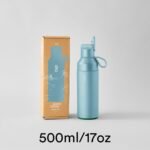 Ocean Bottle Go 17 oz | Stainless Steel Water Bottle | Reusable & Sustainable | Keeps Drinks Cold & Hot | Eco Friendly Gift (Sky Blue) - Image 3