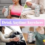 Mahjong Tiles Accessories Tumbler, Mah Jong Gifts Stainless Steel Tumbler with Lid and Straw 20oz, Gifts for Mahjong Players Lovers Travel Coffee Cup - Image 4