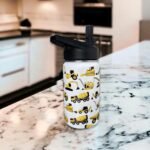 Construction Truck Excavator Bulldozer Kids Water Bottle for School with Straw Lid,12oz Stainless Steel Insulated Water Bottle for Boys & Girls,Leak Proof Lid with Handle & Touch Free Spout (A01) - Image 3