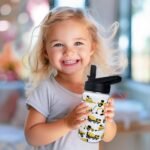 Construction Truck Excavator Bulldozer Kids Water Bottle for School with Straw Lid,12oz Stainless Steel Insulated Water Bottle for Boys & Girls,Leak Proof Lid with Handle & Touch Free Spout (A01) - Image 8