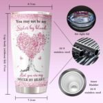 ZANIION Sister in Law Gifts Tumbler 1PC, Future Sister in Law Birthday Gifts Mug, Best Sis Gift Ideas for Christmas, Wedding, Mother's Day Persent Cup 20oz - Image 7