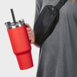5 Ct of 40 Oz Intrepid Stainless Steel Tumbler with Lid, Straw & Handle – Red – Customizable Insulated Cups for Water, Coffee, Hot & Iced Drinks – Great for DIY, Events, Work - Image 7