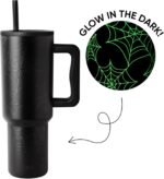 Simple Modern Halloween 40 oz Trek Tumbler with Handle and Straw Lid | Cup Holder Friendly Insulated Stainless Steel Travel Mug | Spiderwebs - Image 4
