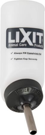 Lixit Wide Mouth BPA-Free Cage Water Bottles for Rabbits, Ferrets, Guinea Pigs, Rats, Chinchillas, Hamsters, Mice, Hedgehogs, Gerbils and Other Small Animals. (Translucent, 8 Ounce) - Image 3