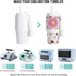PYD Life 6 Pack Sublimation Tumblers 20 OZ White Blanks with Lid and Plastic Straw Portable String,Stainless Steel Coffee Cups for Tumbler Heat Press Sublimation Oven Printing - Image 5