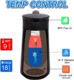 28oz Coffee Carafe Airpot Insulated Coffee Urn Stainless Steel Vacuum Thermal Pot Flask for Coffee, Hot Water, Tea, Hot Beverage - Keep 9 Hours Hot, 18 Hours Cold - Image 3