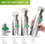 Blockhütte Vacuum Insulated Stainless Steel Water Bottle - 34 oz | Wide Mouth Insulated Metal Bottle for Cold Drinks | Perfect for Travel, School, Kids, Adults, Water Canteen, BPA-Free - Image 6