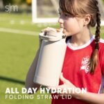 Simple Modern Trek Pivot | Half Gallon Water Bottle Jug with Handle & Boot | Interchangeable Straw & Chug Lids | Large Insulated Stainless Steel | Sports Camping Outdoors | 64oz, Blush - Image 5