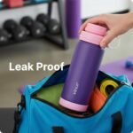 Vinur 18 oz Kids Water Bottle-Stainless Steel Vacuum Insulated Water Bottle with Leakproof Cap for Sports Travel, Keep Cold for 24 Hours, Purple - Image 5