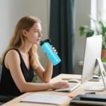 SASEUM Kids Sport Water Bottle 12oz Stainless Steel Double Wall Vacuum Thermal Mug with Leak Proof Spout Lids, Wide Mouth Metal Insulated Water Jug for Gym and Travel（Sky Blue） - Image 6