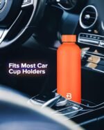 Insulated Water Bottle with Lid, 17 oz Reusable Leak-Proof Metal Stainless Steel Water Bottles for Travel, Sports, Gym, Outdoor (Orange) - Image 6