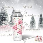 Christmas Gifts for Women Mom Daughters, Christmas Travel Coffee Tumbler for Friends Girls, Insulated Water Bottle, 18 oz Stainless Steel Water Bottles, 2 Lids, Available Gift Wrapping - Image 4