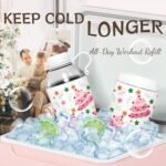 Christmas Gifts for Women Mom Daughters, Christmas Travel Coffee Tumbler for Friends Girls, Insulated Water Bottle, 18 oz Stainless Steel Water Bottles, 2 Lids, Available Gift Wrapping - Image 5