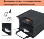 Lunch Bags for Women Insulated Reusable Lunch Tote with Internal Pocket, Adult Lunch Tote bag for Work (Black - Image 5