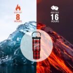 30oz Christmas Tumbler with Handle and Straw, Stainless Steel Vacuum Insulated Flip Straw 30 oz Buffalo Coffee Tumbler, Spill Proof Travel Mug, Merry Christmas Decor Gifts for Women - Image 4