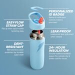 Gatorade 'Overtime' 22oz Stainless Steel Water Bottle, Straw Cap, Blue - Image 3