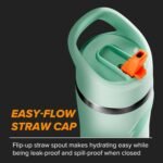 Gatorade 'Overtime' 22oz Stainless Steel Water Bottle, Straw Cap, Blue - Image 4