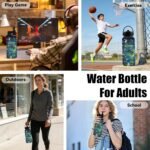 Gifts for Game Lovers - 32oz Gamer Water Bottle with Straw, Games Stainless Steel Water Bottle, Leak Proof, BPA-Free, Sport Insulated Waters Bottles for School Travel, Gift Cup for Teens Adults - Image 8