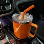 Sursip 3.6-Inch Replacement Lids for 30/40 oz Wide-Mouth Stainless Steel Insulated Tumblers (Fits 3.6" Diameter), Spill-Proof, Travel Coffee Cup Mug Cover, BPA-Free-2-Pack - Image 7