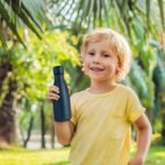 Volhoply 12oz Small Water Bottle Stainless Steel, BPA Free Insulated Water Bottles, Double Wall Cola Shape Flask, Keeps Cold 24 Hours and Hot 12 Hours for Kids Handbag (Nvay,1) - Image 5