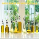 QPIX DIGITAL Liquor Bottle Pourers Auto Flip Olive Oil Spouts Weighted Stainless Steel Alcohol Dispenser Liquor Pour Spouts for Bottles Olive Oil Pourer with Funnel & Brush Pack of 4 Silver - Image 3