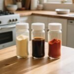 12 Pack 2 oz Wide Mouth Glass Shot Bottles with Caps,60ml Clear Round Small Glass Ginger Shot Bottle With Lids, Mini Travel Essential Bottles for DIY Juice,Potion,Whiskey and Other Drinks - Image 4