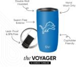 Simple Modern Officially Licensed NFL Detroit Lions 16oz Travel Coffee Tumbler with Flip Lid | Stainless Steel Cup | Football Gifts for Men, Women | Voyager Collection | Detroit Lions - Image 3