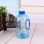Akozon Water Bottle 1 Liter Water Jug 1L H20 Arrow Water Bottle Large Bottle BPA Free Plastic Cap Kettle Drinking Container with Handle for Outdoor Training Party Fitness Gym Sports - Image 4