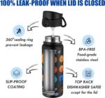 OLDLEY 20 Oz Insulated Stainless Steel Water Bottle For Kids, With Straws Leak-proof, Kids Water Bottles For School Boys Girls,Space Planet - Image 4