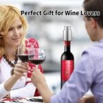 Wine Bottle Stoppers，2-in-1 Vacuum Wine Stopper，Stainless Steel Wine Savers, Reusable Wine Preserver, Vacuum Pump Corks Keep Wine Really Fresh, Best Gift Accessories,Hanlomele(1 Pack) - Image 7