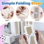 Joyclub 20 Pack Gift Boxes with Ribbon for 20 oz Skinny Straight Stainless Steel Tumblers Sublimation Ribbon Graffitiable Gift Box for Mother's Day Bridesmaid Easter Weddings DIY Decor - Image 4