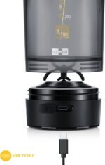 VOLTRX Shaker Bottle, Gallium USB C Rechargeable Electric Protein Shake Mixer, Shaker Cups for Protein Shakes and Meal Replacement Shakes, BPA Free, Made with Tritan, 24oz - Image 4