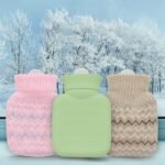 320ml Hot Water Bottle with Knited Cover, Mini Hot Water Bag for Pain Relief, Waist, Back, Neck, Shoulders, Small Leak Proof Hot Water Bottle with Removable Cover for Women, Kids, Best Gifts - Image 5