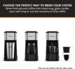 KRUPS Simply Brew Coffee Maker - Multi-Serve 4-in-1 with Stainless Steel Travel Tumbler, Black, 14oz - Image 3