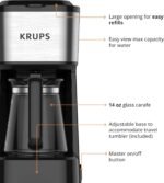 KRUPS Simply Brew Coffee Maker - Multi-Serve 4-in-1 with Stainless Steel Travel Tumbler, Black, 14oz - Image 6