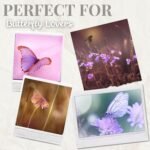 Onebttl Purple Butterfly Gifts for Butterfly Lovers for Women & Girls, 20oz/590ml Stainless Steel Tumbler with Lid, Perfect for Birthday, Christmas, Mother's Day - Flower - Image 8