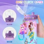 GirlsHome Decorate Your Own Water Bottle for Girls Age 4-6-8-10, Mermaid Toys for Girls Painting Crafts, Fun Arts and Crafts Kits Birthday Christmas Gifts Toys - Image 7