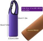3PCS Water Bottle Carrier 16oz-21oz, TuNan Neoprene Sleeve Cup Holder Pouch with Carrying Handle for All Portable Sport Water Bottle - Image 3