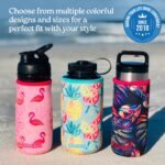 Koverz Water Bottle Sleeve, Neoprene Insulated Bottle Sleeve, Fits 32-40 Oz. Water Bottle, Washable and Reusable, XL Size, Camo Green - Image 3