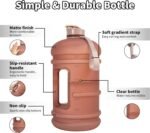 TOOFEEL 1 Gallon Water Bottle,Leakproof,Bpa Free,Dishwasher Safe,128 oz Large Water Jug wiht Handle,Travel & Camping & Sports & Gym Water Bottle For Men and Women - Matte Pink - Image 5