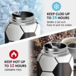 32oz Soccer Water Bottle Insulated Vacuum Stainless Steel Tumbler Travel Mugs With Straw for Gym Camping Hiking - Image 4