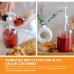 FastRack Heavy-Duty Gallon Pump Dispenser for Plastic or Glass Bottles |Ideal Bottle Pump for 1-Gallon Jugs | Commercial and Household Use |Leak-Proof Performance |Food Grade – ECO Friendly - Image 4