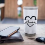 Heart Monogram Laura Stainless Steel Insulated Tumbler - Image 7