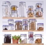 Bormioli Rocco Fido Square Jaw with Blue Lid, 33-3/4-Ounce, 33.75 Ounce, Clear - Image 10