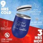 Personalized Wine Tumblers, 12 oz Light Pink, 12 Designs, Stainless Steel Custom Wine Tumblers, Double-Wall, Vacuum Insulated, Personalized Gifts for Women - Image 5