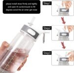Bottled Joy Gallon Water Bottle, 800ml Clear Water Bottle 28oz Water Bottle with Straw, Bottle Joy Sports Water Jug Tritan Leakproof BPA Free for Fitness Outdoor Cycling Gifts for Women Men - Image 5