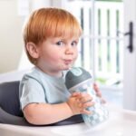 Chicco Flip-Top Straw Cup 9oz | Insulated Toddler Sippy Cup with Soft Silicone Straw | No-Spill | Easy-Clean | BPA-Free | 2pk | For Ages 12+ Months | Cars/Checker - Image 3