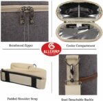 ALLCAMP OUTDOOR GEAR 2 Bottle Wine Tote Carrier - Insulated Portable Padded Canvas Wine Bag for Travel, BYOB Restaurant, Wine Tasting, Party, Great Christmas Day Gift for Wine Lover，Dark Gray - Image 4